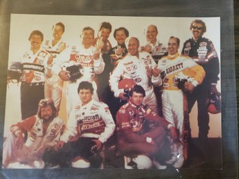 1980's NASCAR The Winston Legends Photo Flipping The Bird Dale Earnhardt Etc.