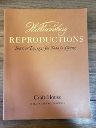 Williamsburg Reproductions Softcover By Craft House 1971 Interior Designs VTG