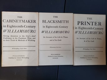 18th Century Williamsburg Series: Cabinetmaker, Blacksmith, Printer - Craft Ser.