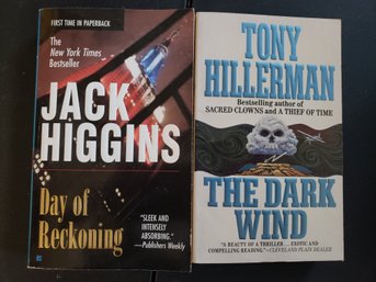 Lot Of 2 Vintage Paperback Thrillers - Jack Higgins & Tony Hillerman