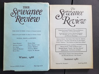 Lot Of 2 Sewanee Review - Winter 1968 & Summer 1982 - Vintage PB