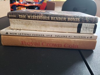 Lot Of 4 Vintage Fiction Book Lot - Mystery, Poetry, Basic Readers Etcetera