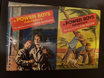 A Power Boys Adventure Vintage Books Lot Of 2 Hardcover 1964 Era 1st Editions