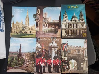 Lot Of 6 European Pictorial Guides - Edinburgh, St. Paul's, London, Bath, Etc.