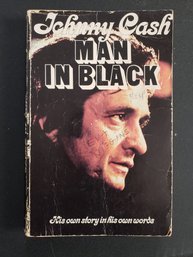 Johnny Cash Man In Black (1976, Trade Paperback) Fourth Printing Vintage