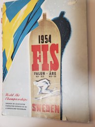 1954 World Ski Championships Magazine Swedish Ski Association Stockholm