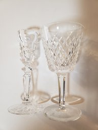 Waterford Alana Caret Glass & Marquis Waterford Calais Candle Stick