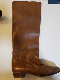 Vero Cuoio 1980S WOMENS MADE IN ITALY BROWN LEATHER KNEE-HIGH RIDING BOOTS