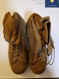 MCRAE FOOTWEAR GENUINE MILSPEC ROUGHCUT SUEDE BOOTS SIZE 10.5