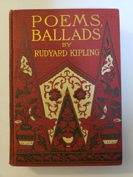 1899, Poems And Ballads By Rudyard Kipling, Caldwell, New York And Boston VTG HC