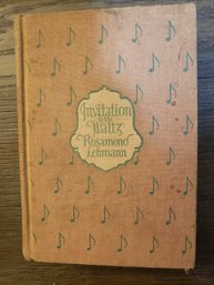 Invitation To The Waltz, By Rosamond Lehmann, 1932, First Edition Hardcover