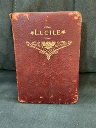 Lucile Owen Meredith Vintage Hardcover Poetry Book Late 1800s/Early 1900s