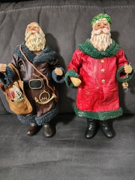 Set Of 2 Vintage Possible Dreams Santa Clothtiques W. Boxes 1987