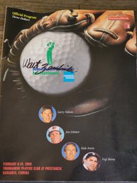 Walt Zembriski Signed Official Golf Program February 1999 Sarasota Florida