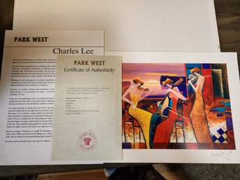 Set Of 2 Park West - Charles Lee & Emile Bellet Seriolithograph W COA