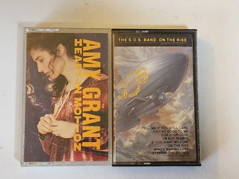 Two Vintage Cassette Tapes Amy Grant & The S.O.S. Band On The Rise