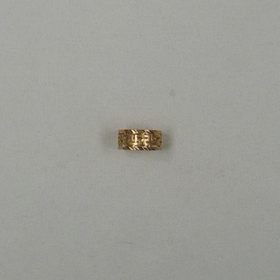 #13- 14k Size 7.5 Grecian Keys Ring - 2.2 G