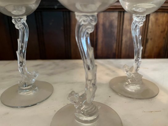 Five Monkey And Palm Tree Glasses -8