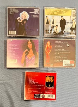 5 Music CD's: Cher, Backstreet Boys, LeAnn Rimes, Celine Dion