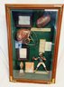 The History Of Football Antique Collectible Diorama Shadow Box