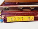 WOW...super Vintage Mahjong  Set Bakelite Butterscotch Tiles 5 Rack In Original Latch Case