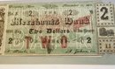Rare.....1864 Worcester Merchants Bank Two Dollar Bank Note (civil War)