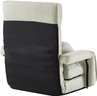 #17 Loungie Davina Recliner/Floor Chair,Linen,5 Adjustable Position, Washable Cover, Beige