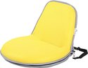 #5 Loungie Quick Chair Adjustable 5 Position Foldable Floor Chair Yellow Gray