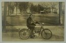 #91 - RPPC  Ca. 1914 Harley Davidson Motorcycle