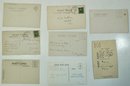 #101 Lot Of 8 Mass Towns  RPPC, Colored Postcards & Photos