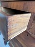 Flame Mahogany Empire Chest With Beautiful Glass Knobs Circa 1810-1840 - MB2