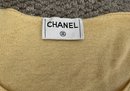 Authentic Chanel Cashmere Yellow Pastel Short Sleeved Sweater - MB4