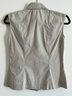 Authentic Chanel Identification Sleeveless Collared Blouse - MB22