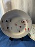 #33 Rare Lot Of 6 Made In Italy For Tiffany Card Plates 8 1/4'