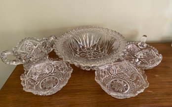 5 Piece Hostess Collection Including Glass Bowl, Candy Dish Etc. - 38