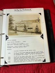 Vintage Notebook Of Pictures & Postcards Of Ships (Lots Of Pictures Taken Of Book)