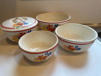 Four Decorative Pottery Guild Hostess Ware -k17
