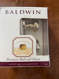 New Baldwin Interior Door Knob Set In Brushed Brass