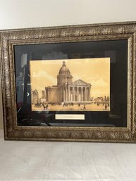 Framed Unsigned Le Pantheon Engraving