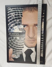Large Picture Frame  Justin Timberlake -  Printed On Wood Canvas