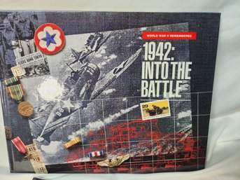 USPS World War II Remembered 1942:  Into The Battle  - Book & Mint Stamp Set