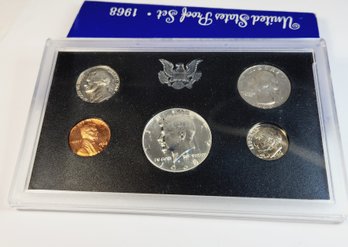 1968 United States Silver Half Proof Set In Original Mint Box