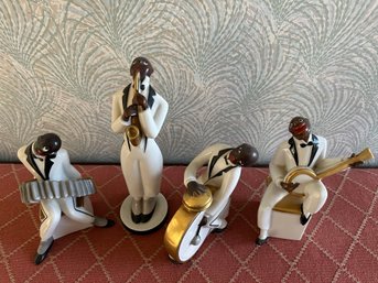 RARE Robj French Art Deco 4 Piece Jazz Player Collection
