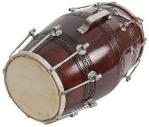 #23 Traditional 17-Inches Bolt Tuned Handmade Dholak Drum Dholki Music Instrument 100 Made In India Dark Wood