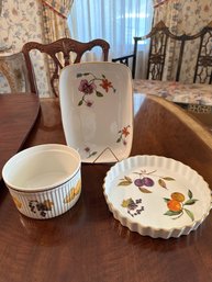 3 Royal Worcester Oven To Table Wear- Two Evesham One Astley- DR15