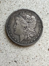 1902 Morgan Silver Dollar - 9