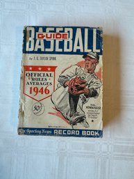 #63 Copyright 1946 Baseball Guide And Record Book 1946