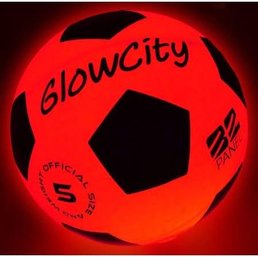 #154 Light Up LED Soccer Ball- Blazing Red Most Popular Size 5