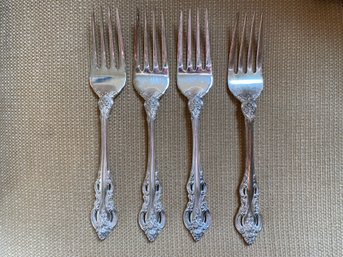 4 Towle Sterling Silver Salad Forks - El Grandee Pattern 1964 - 19