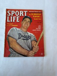 #137 Sport Life September 1951 Duke Snider On Cover